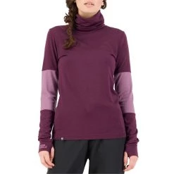 MONS ROYALE Cornice Rollover Long Sleeve Top - Women's